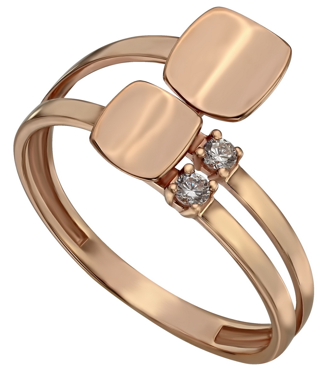 

Золотое кольцо с фианитами Tango Jewellery Company 380486 размер 17.5