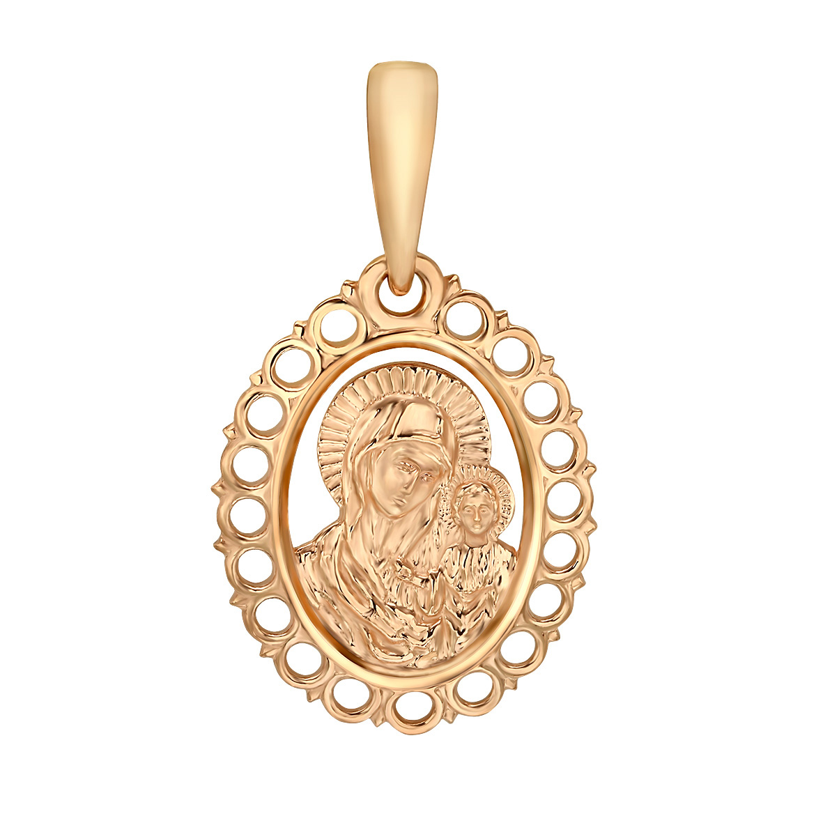 

Золотая ладанка "Казанская икона Божией Матери" Tango Jewellery Company 130306