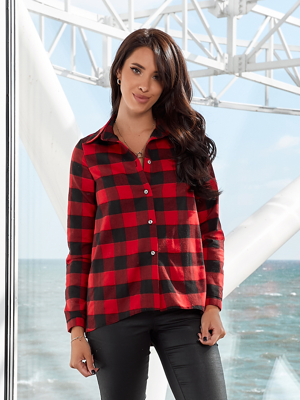 

Рубашка ELFBERG 430  Красная, Рубашка ELFBERG 430 44 Красная