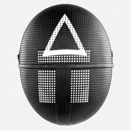 

Маска надзирателя с треугольником Игра в кальмара Squid Game Черная