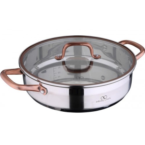 

Сотейник Bergner Infinity Chefs 28 см 3.8л с крышкой