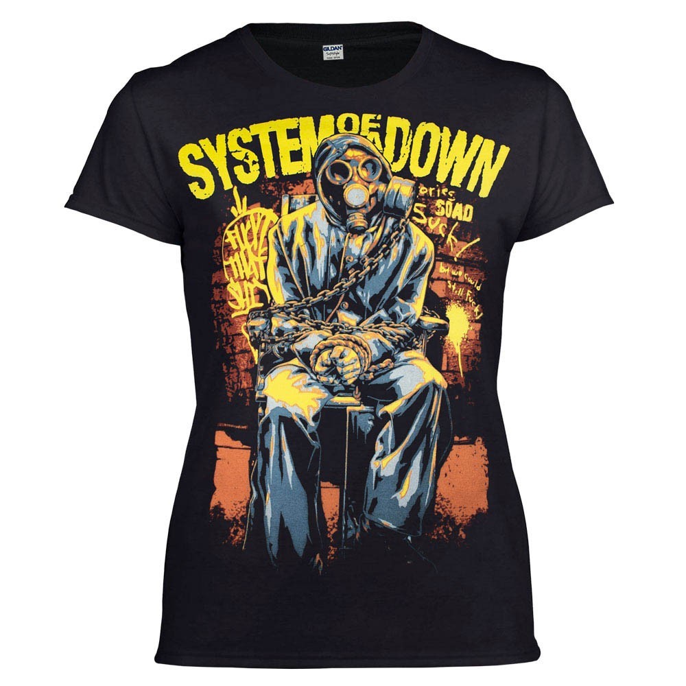 

Футболка женская Talisman SYSTEM OF A DOWN Gas Mask Черный, Футболка женская Talisman SYSTEM OF A DOWN Gas Mask Черный S