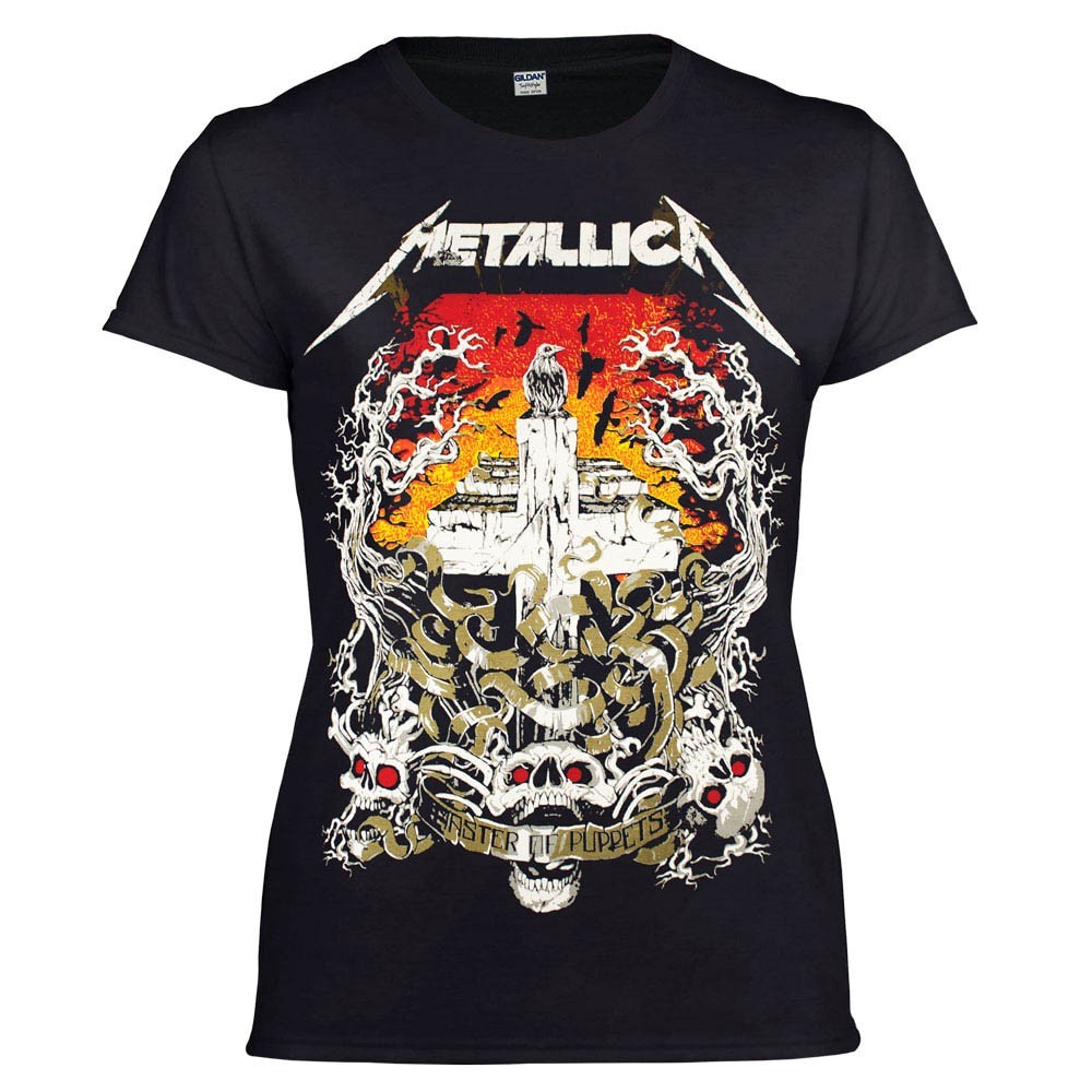 

Футболка женская Talisman METALLICA Master of Puppets Skulls Черный, Футболка женская Talisman METALLICA Master of Puppets Skulls Черный L