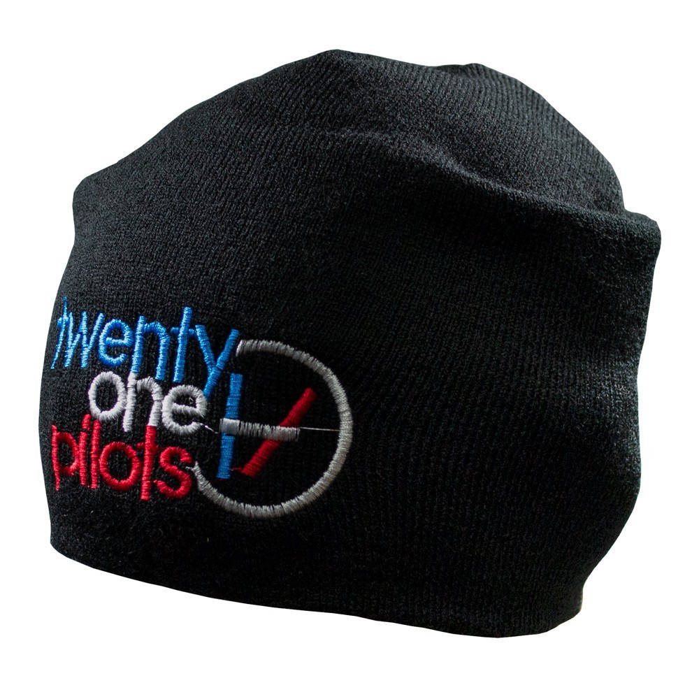 

Шапка бини с вышивкой Talisman TWENTY ONE PILOTS Logo Черный