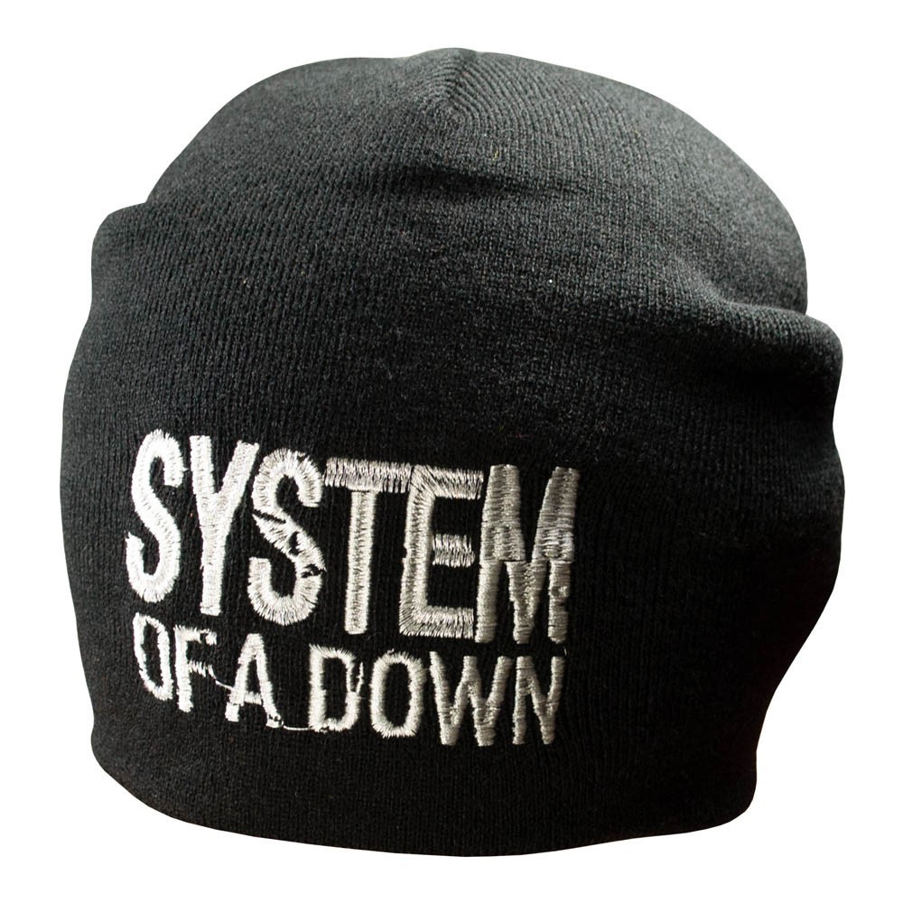 

Шапка бини с вышивкой Talisman SYSTEM OF A DOWN Черный