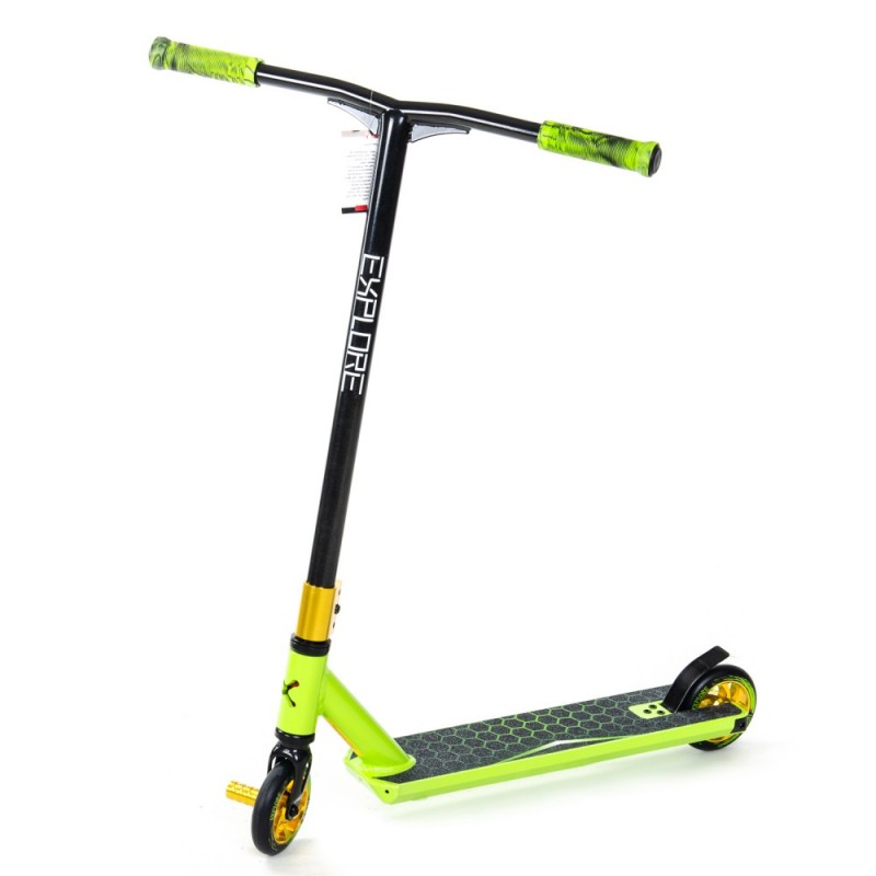 

Самокат трюковый Explore Cross Deluxe (HIC) 2020 Green 110 мм + пега 1330