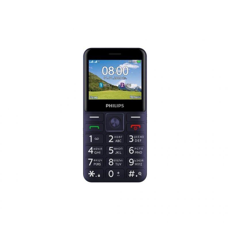 

Мобильный телефон Philips Xenium E207 Blue