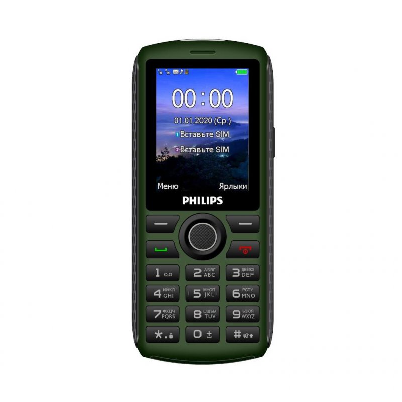 

Мобильный телефон Philips Xenium E218 Green