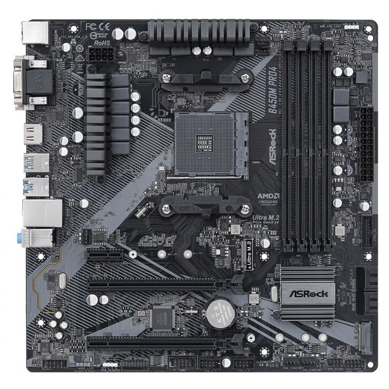 

Материнская плата ASRock B450M PRO4 R2.0