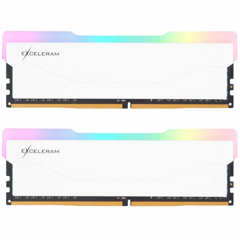 

Модуль памяти для компьютера DDR4 32GB (2x16GB) 3600 MHz RGB X2 Series White eXceleram (ERX2W432369CD)