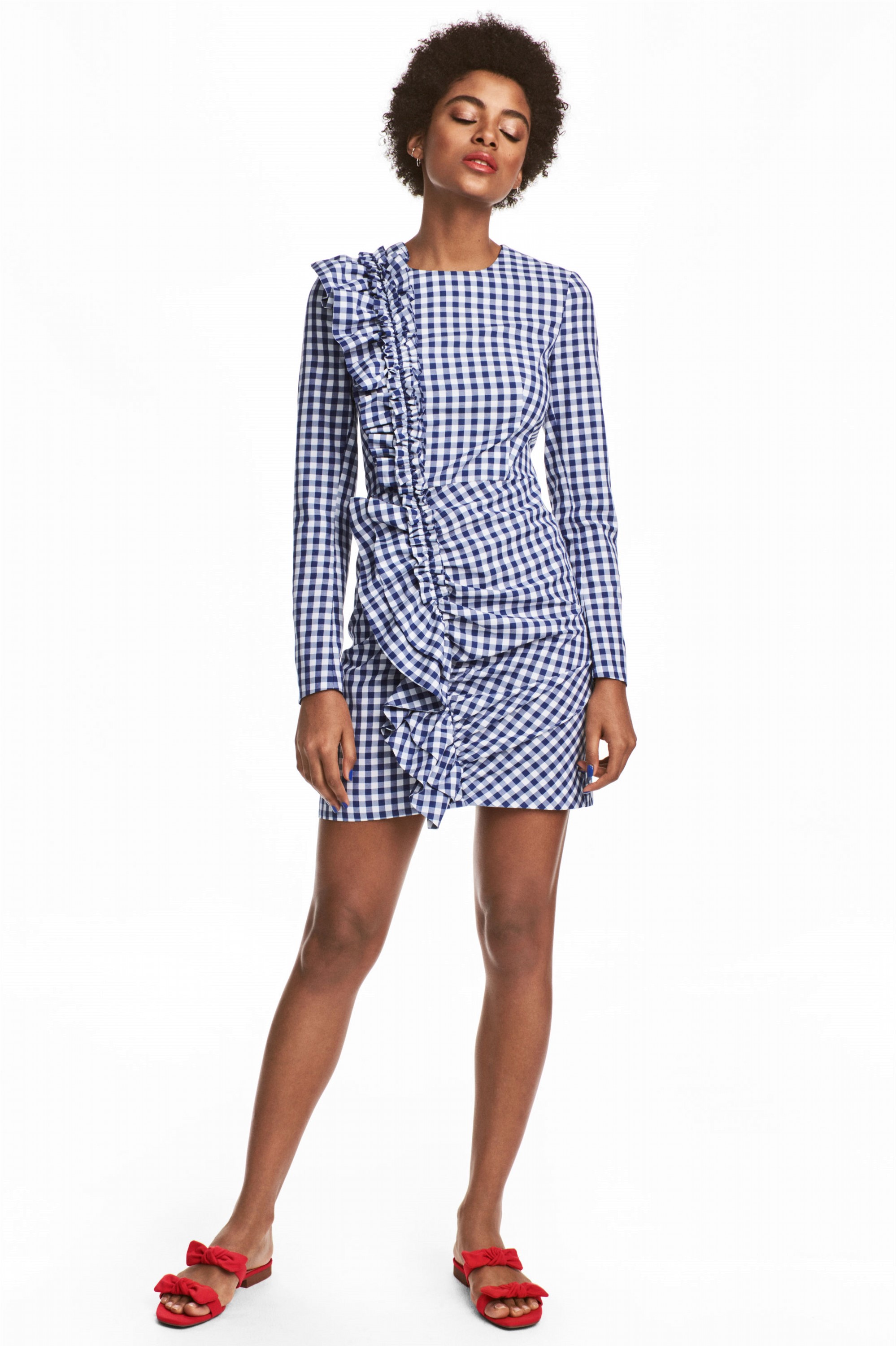 

Платье H&M XAZ070486SBEQ 36 Белое с разноцветным