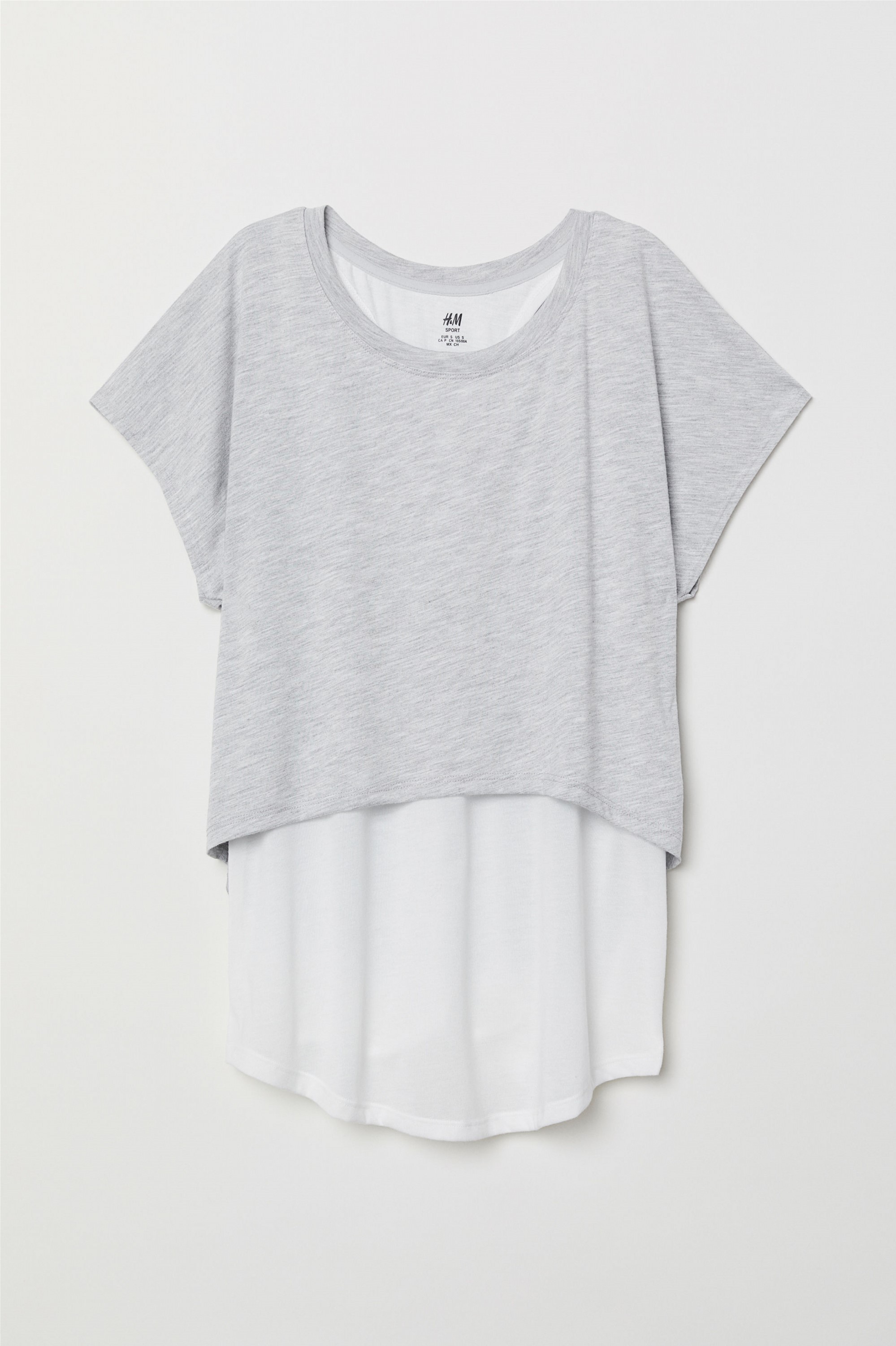 

Футболка H&M XAZ131334HNNW  Серая с белым, Футболка H&M XAZ131334HNNW XS Серая с белым