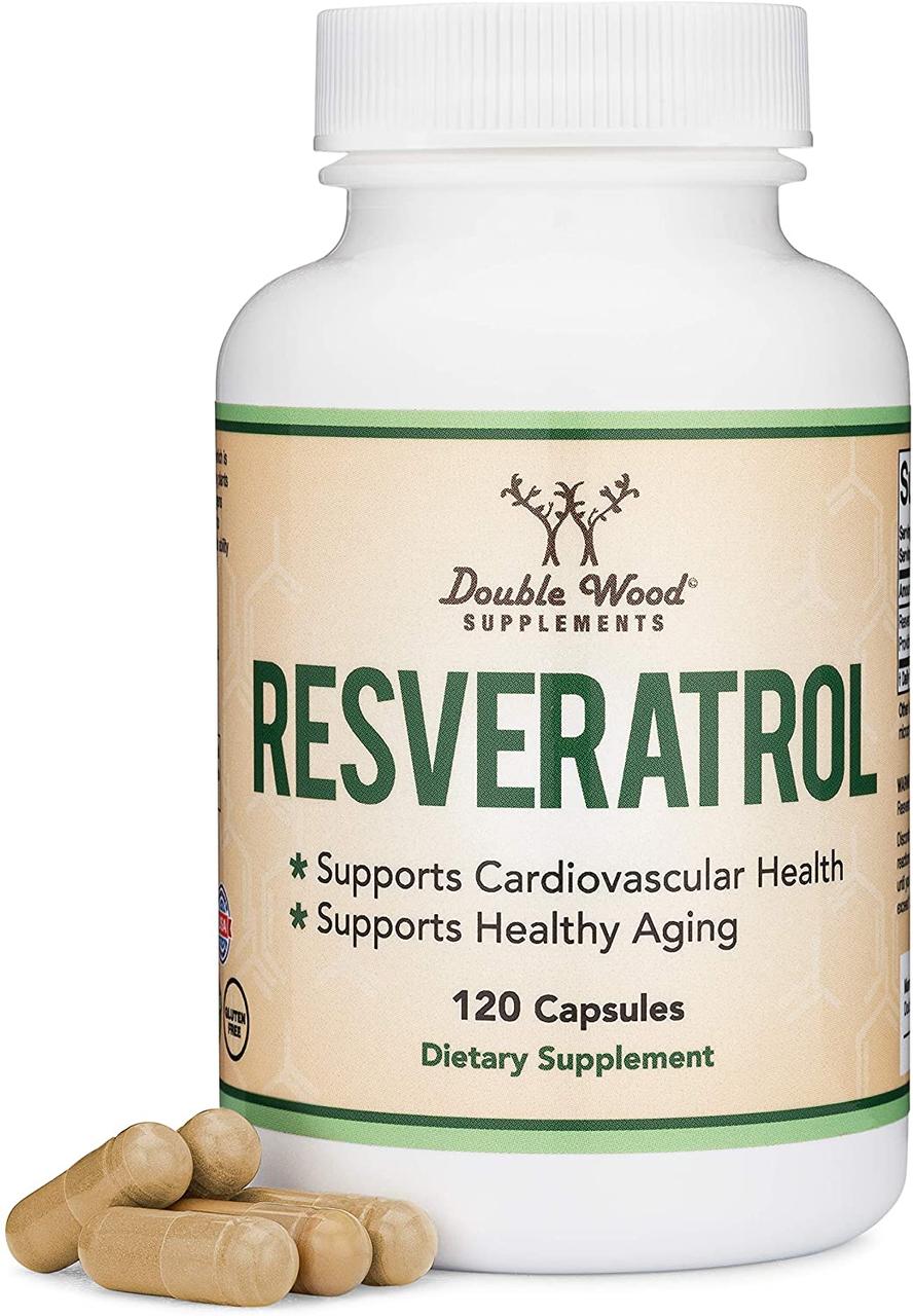 

БАД Double Wood Supplements DW Resveratrol / Ресвератрол 120 капсул