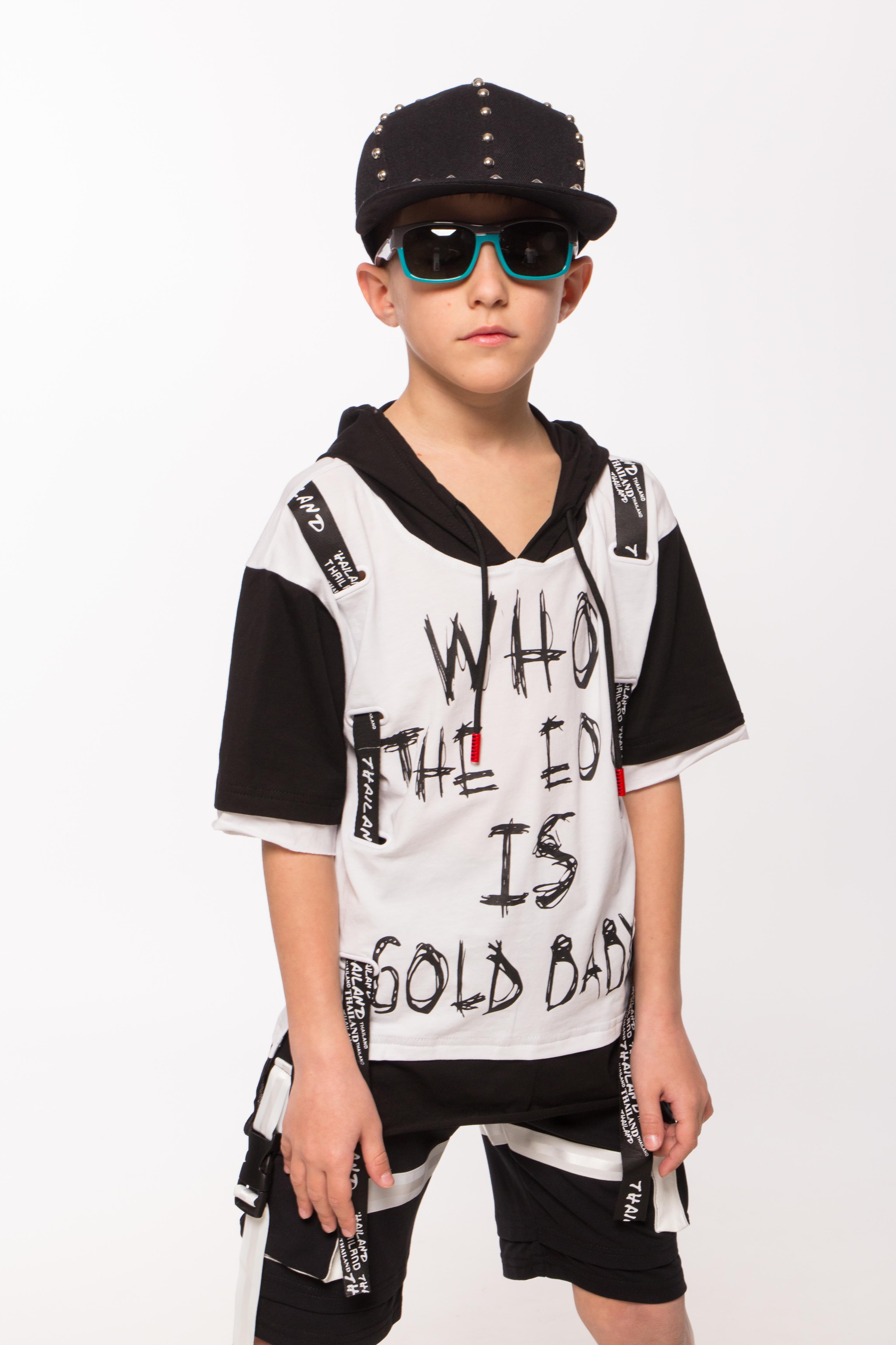 

Футболка GoldBaby 805 с черными лентами 116 см Белая (TSH-00116)