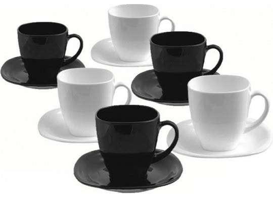 

Чайный набор Carine Black&White , 12 предметов Luminarc d2371