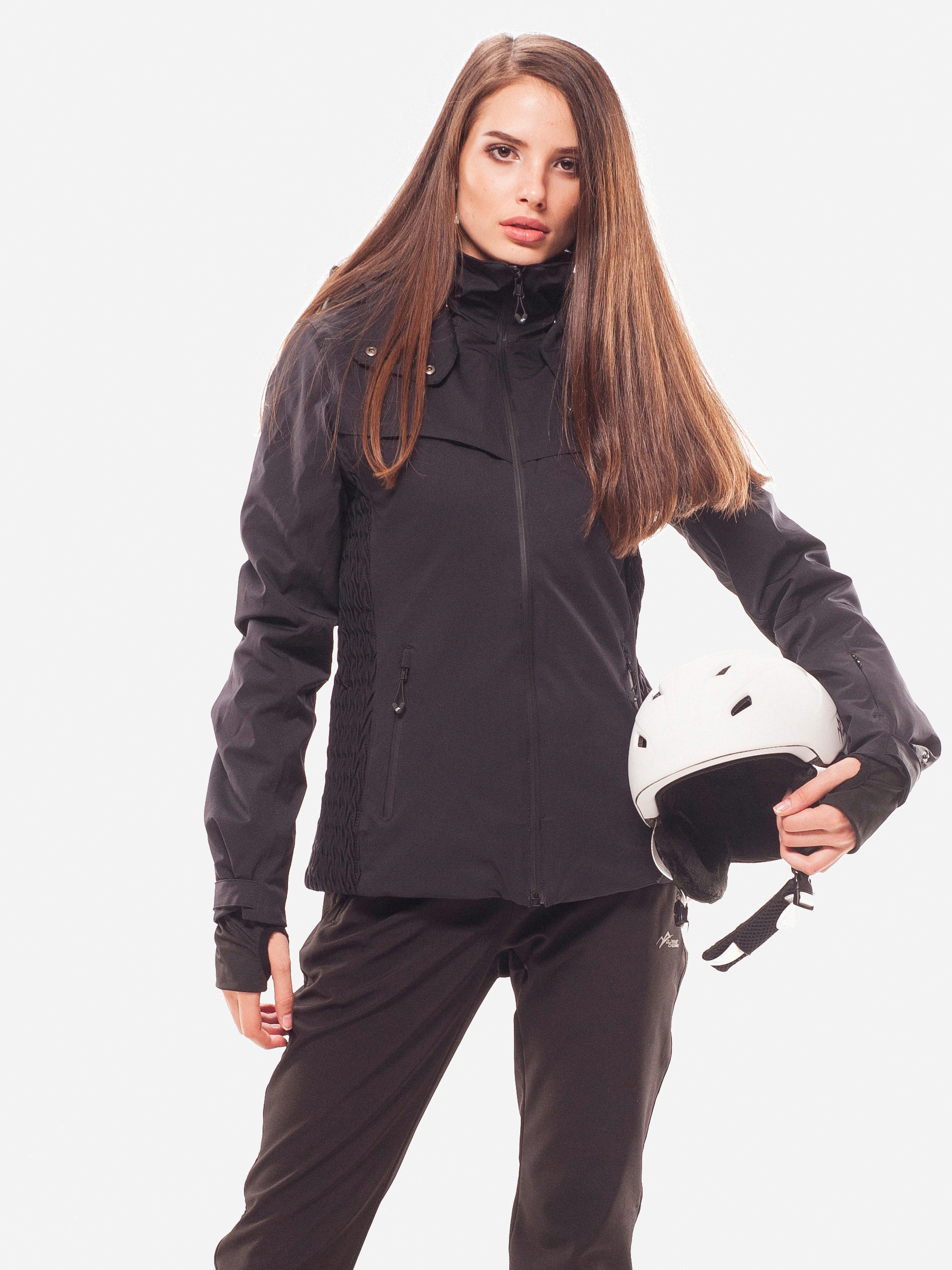 Акція на Куртка демісезонна коротка з капюшоном жіноча Alpine Crown ACSJ-170107-001 38 Чорна від Rozetka