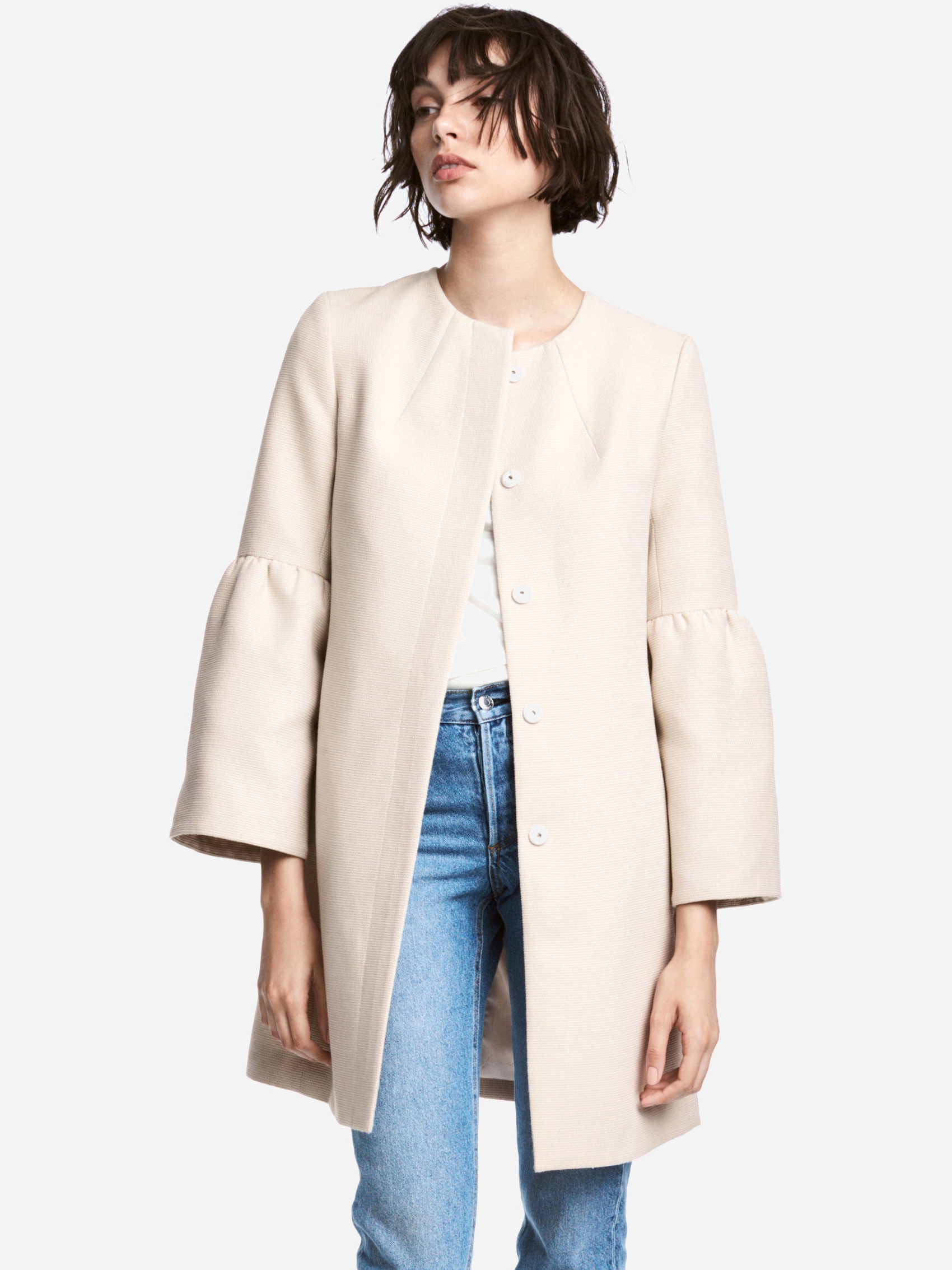 

Пальто H&M 5272036  Бежевое, Пальто H&M 5272036 38 Бежевое