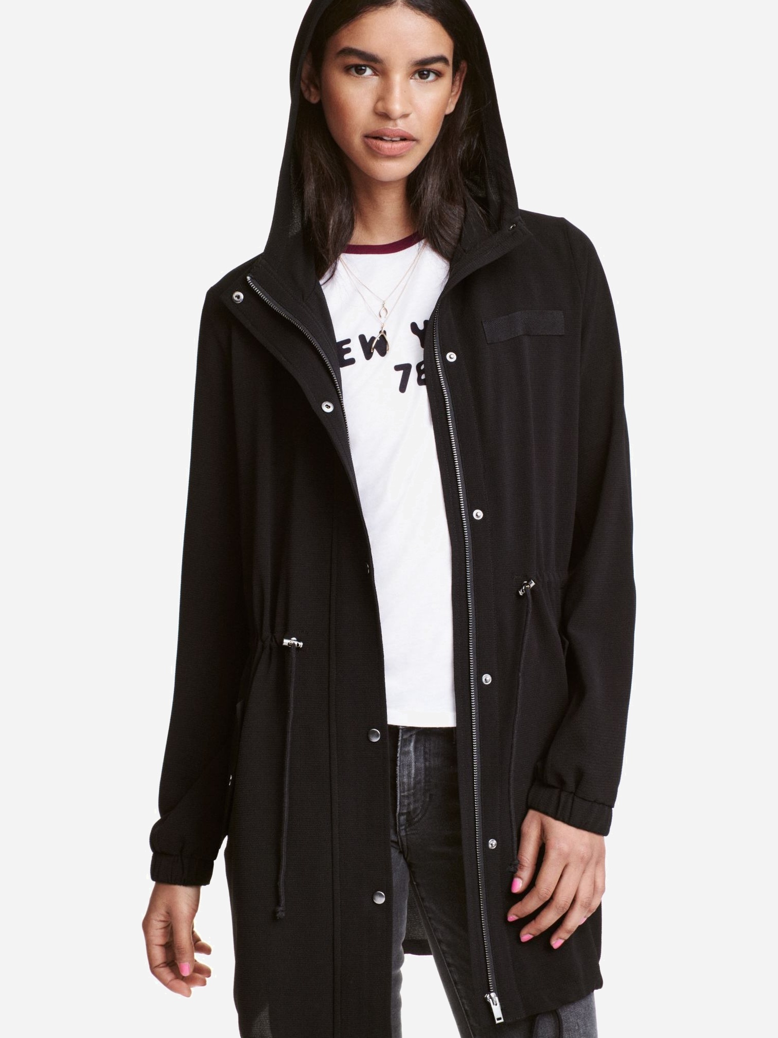 

Парка H&M 1902-3663214  Черная, Парка H&M 1902-3663214 34 Черная