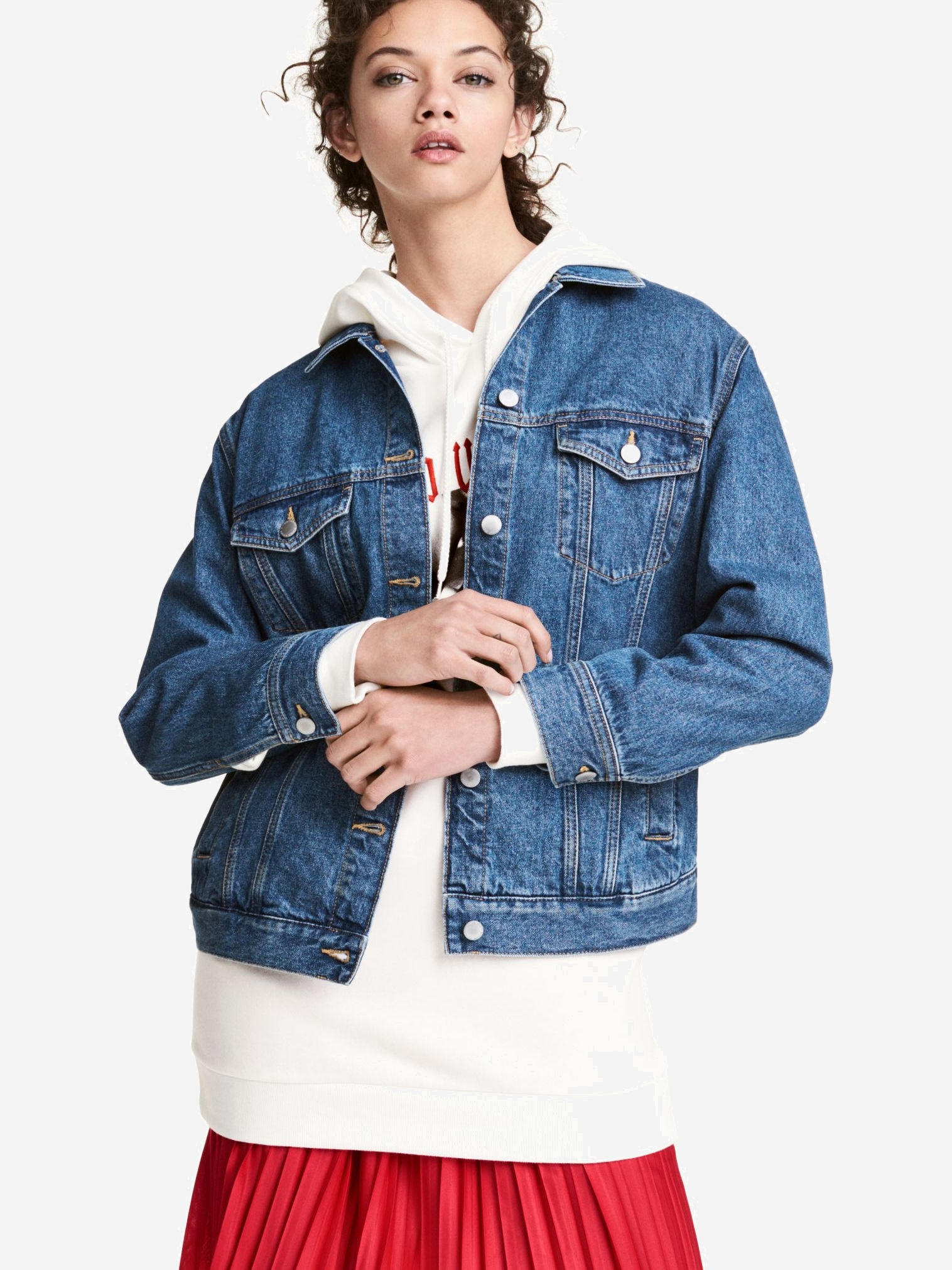 

Джинсовая куртка H&M 0786170-1  Голубая, Джинсовая куртка H&M 0786170-1 36 Голубая
