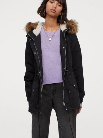 

Парка H&M 060721266  Черная, Парка H&M 060721266 38 Черная