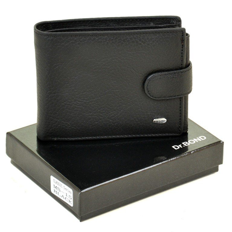 

Кошелек из натуральной кожи Classik Dr.Bond MS-15 black