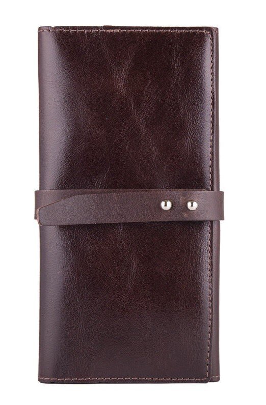 

Портмоне из натуральной кожи Hi Art WP-08br Crystal Brown Silk Темно-коричневый