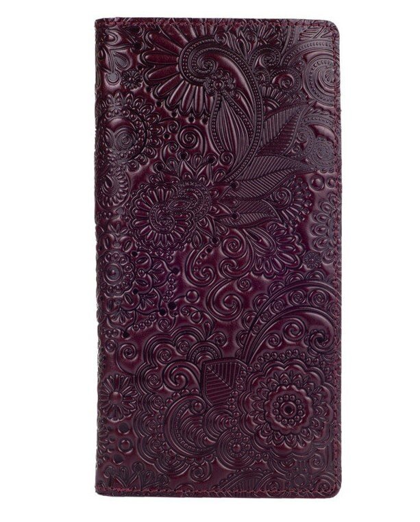 

Кожаное портмоне Hi Art Mehendi Art WP-02-C19-1718-T005 Фиолетовый