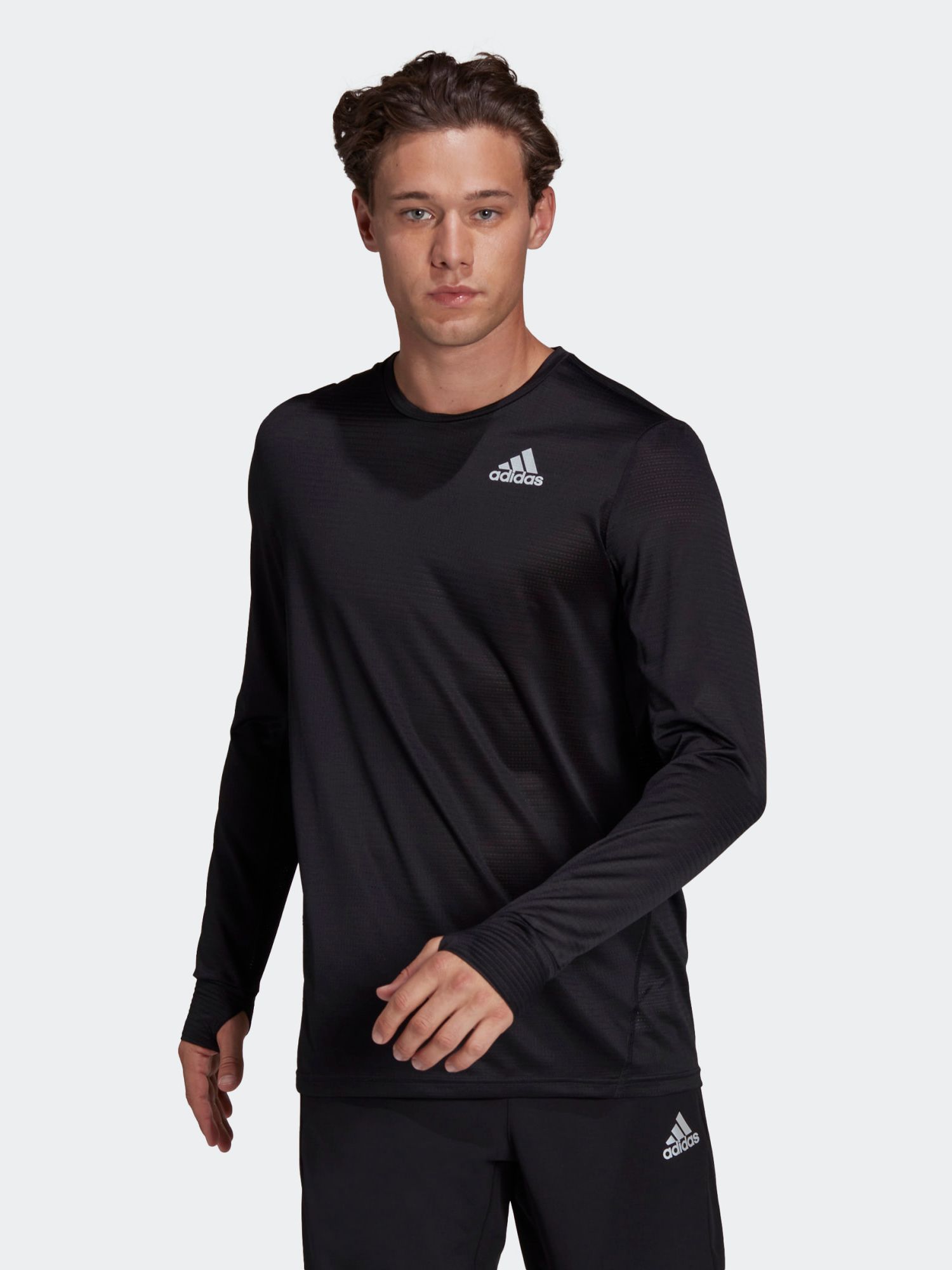 

Спортивная кофта Adidas Otr Long Sleeve H58590  Black/Refsil, Спортивная кофта Adidas Otr Long Sleeve H58590 L Black/Refsil