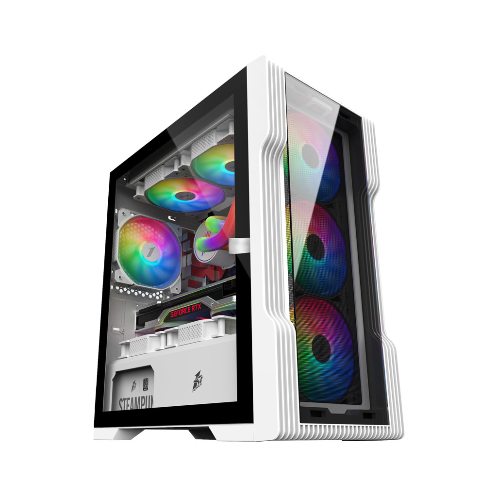 

Корпус 1stPlayer T3-G-4F1-W-WH