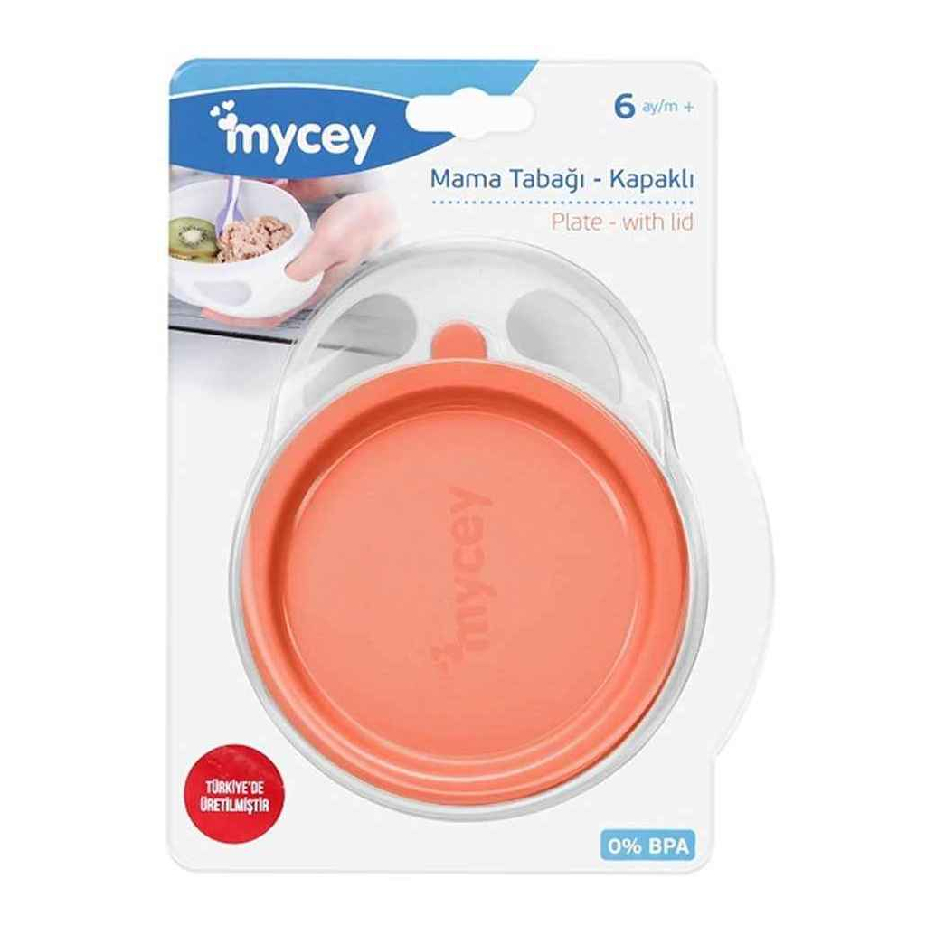 

Набор детской посуды Mycey тарелка с крышкой, оранжевая (8698694123116)