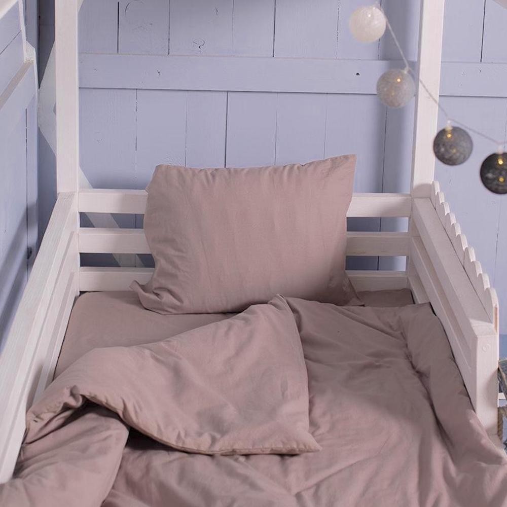 

Постельное белье Home me Baby Cook me Детское 70х140 Вареный хлопок Коричневое