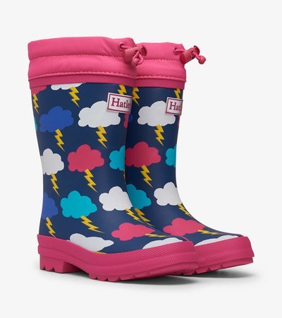 

Гумові чоботи Hatley утеплені Lightening Clouds 6 мультиколор 22 (F21LBK1569)