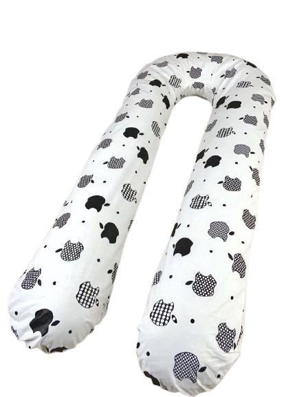

Подушка для беременных и кормящих 3 в 1 U-образная 120 см Dream Белая с яблоками (Л-7)