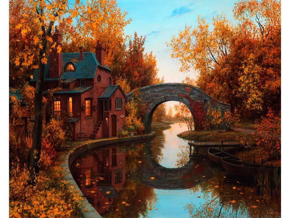 

Картина по номерам JO RSB8257 40*50 см Каменный мост