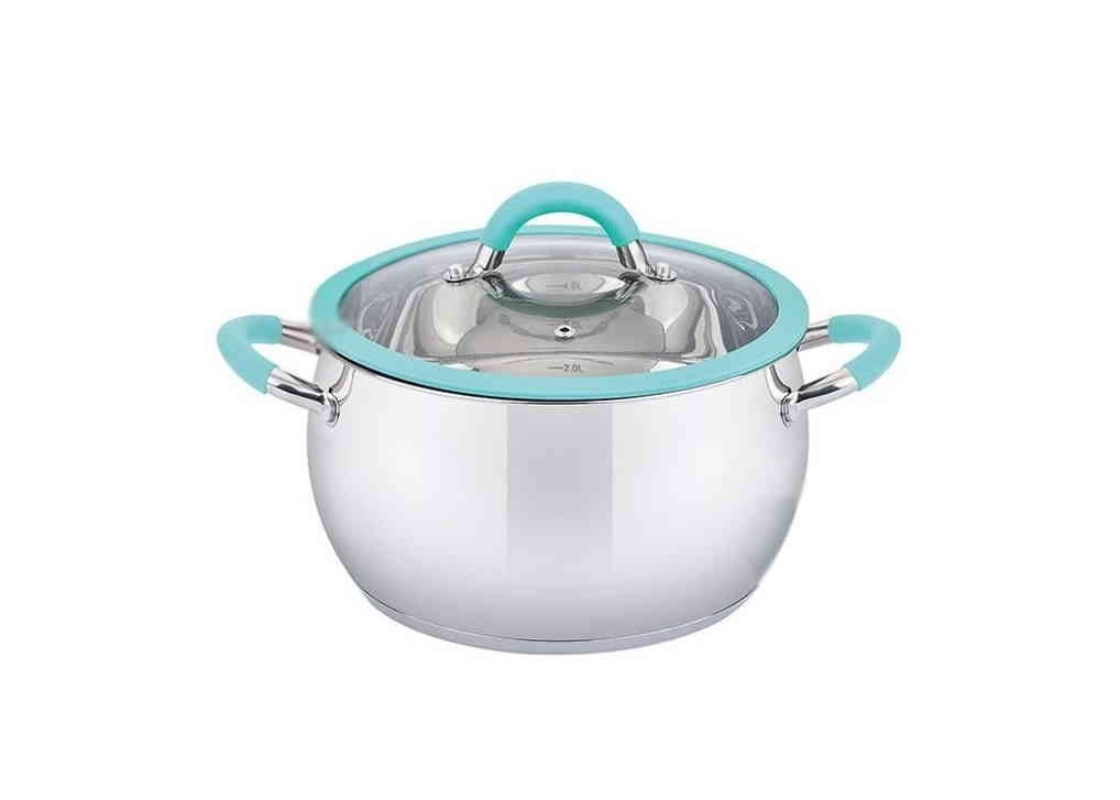 

Кастрюля APPLE MINT PEPPER 20*11,5 см. 4,0 л. Силиконовый ободок