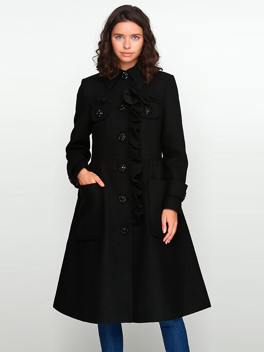 

Пальто ANNA YAKOVENKO 2431  Черное, Пальто ANNA YAKOVENKO 2431 XXS Черное