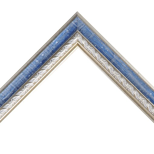 

Рама 60х80 см блакитно срібна з візерунком для фотографій, плакатів, мозаїки
