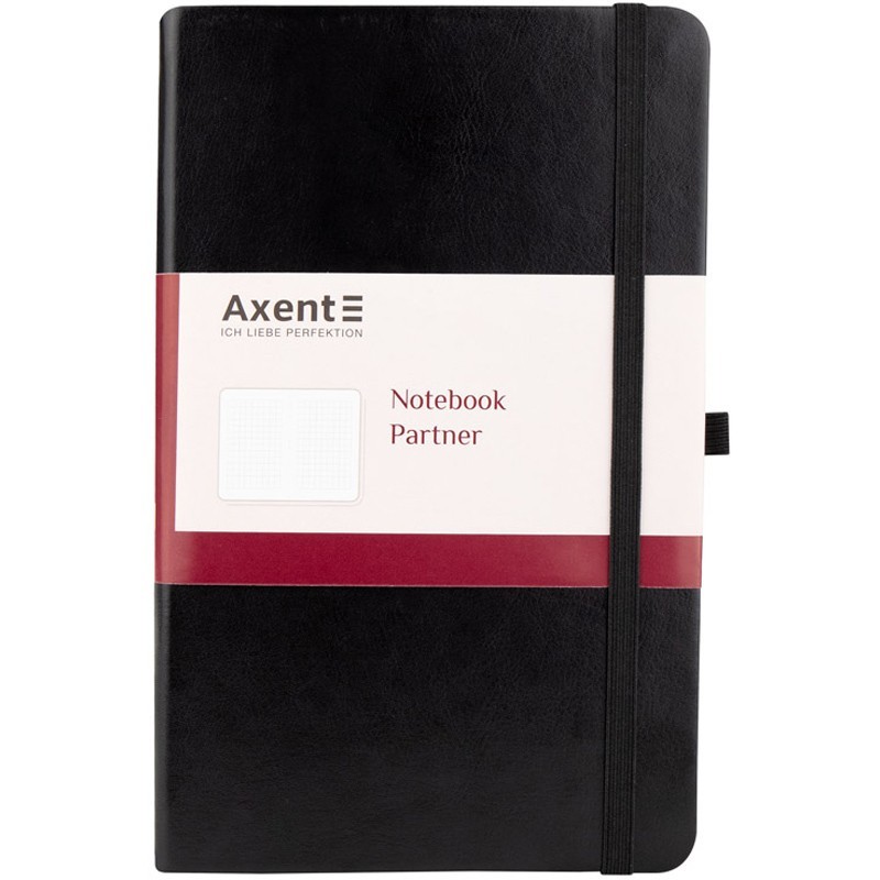 

Книга записная Partner Lux 125х195мм 96л в клетку Чёрный Axent