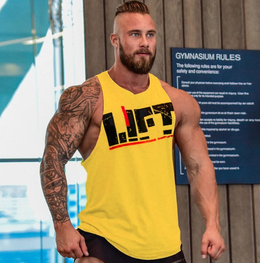 

Майка мужская LIFT желтая, Майка мужская LIFT желтая 2XL