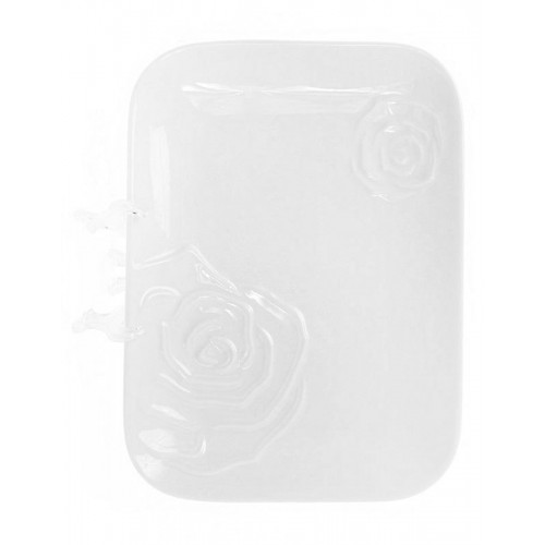 

Набор 6 фарфоровых обеденных тарелок Bona White Rose 20.5x15см, белый фарфор