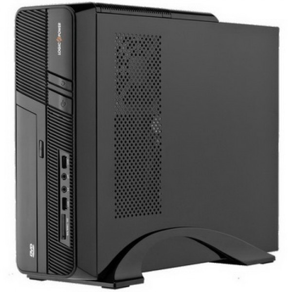 

Корпус Logicpower S605 BK 400W Slim, 8см, 2хUSB2.0, Cardreader, Black