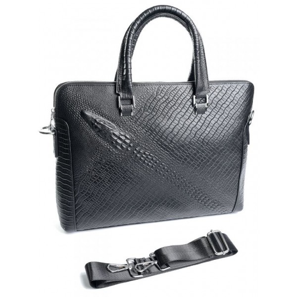 

Кожаный мужской портфель BagMan 7221 Black
