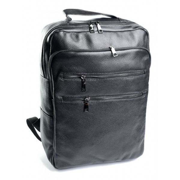 

Рюкзак кожаный BagMan 518b Black