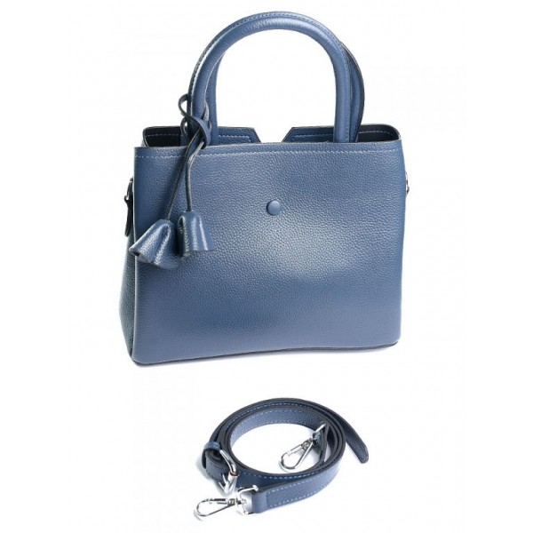 

Маленькая женская кожаная сумка M-Bag 6057 Blue