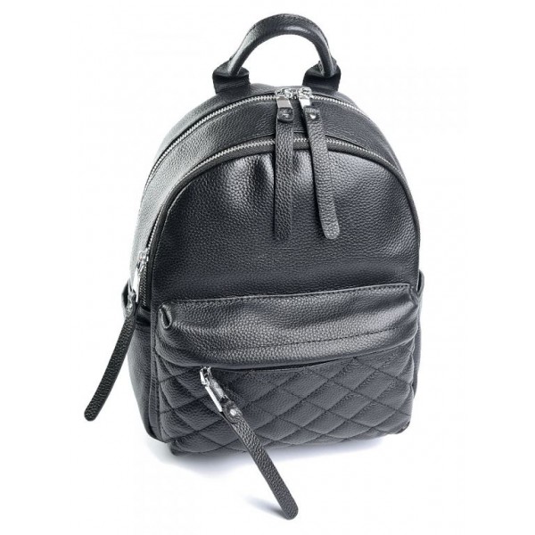 

Рюкзак женский небольшой кожаный M-Bag 8031 Black