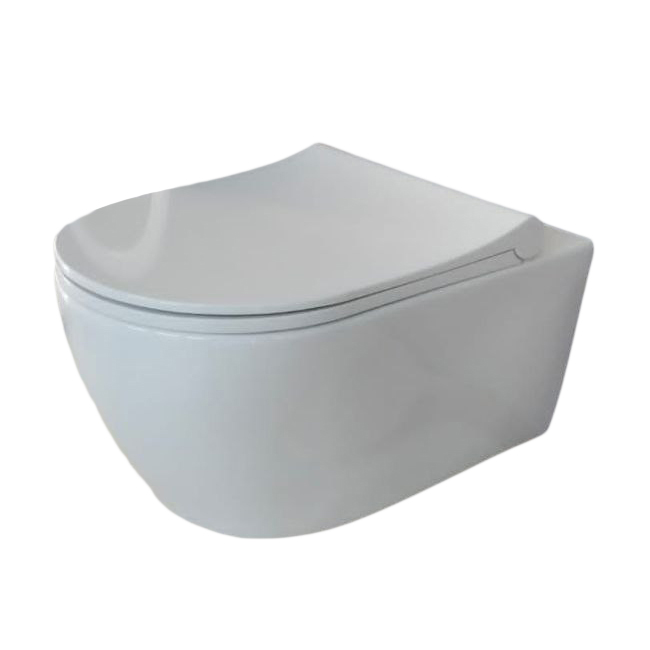 

Унитаз подвесной безободковый с крышкой Quarter Bath Deep Slim, белый (70DE03054.00.1_30SCD.03WG)