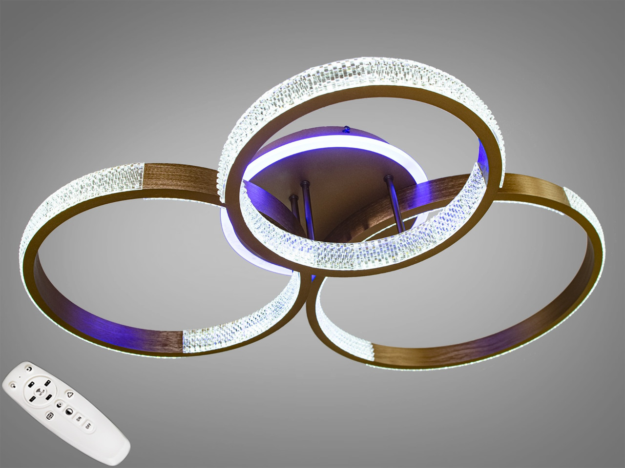 

Потолочная LED-люстра с диммером и подсветкой, 105W 1013