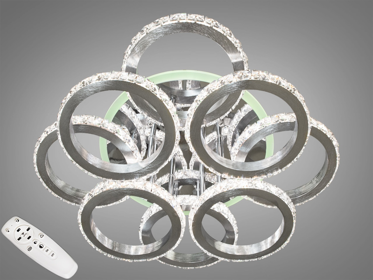 

Хрустальная LED-люстра с RGB подсветкой, 110W 8304