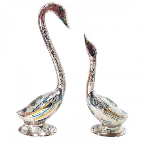 

Лебеди бронзовые пара (28,5х9х6 см)((1090 г.)
