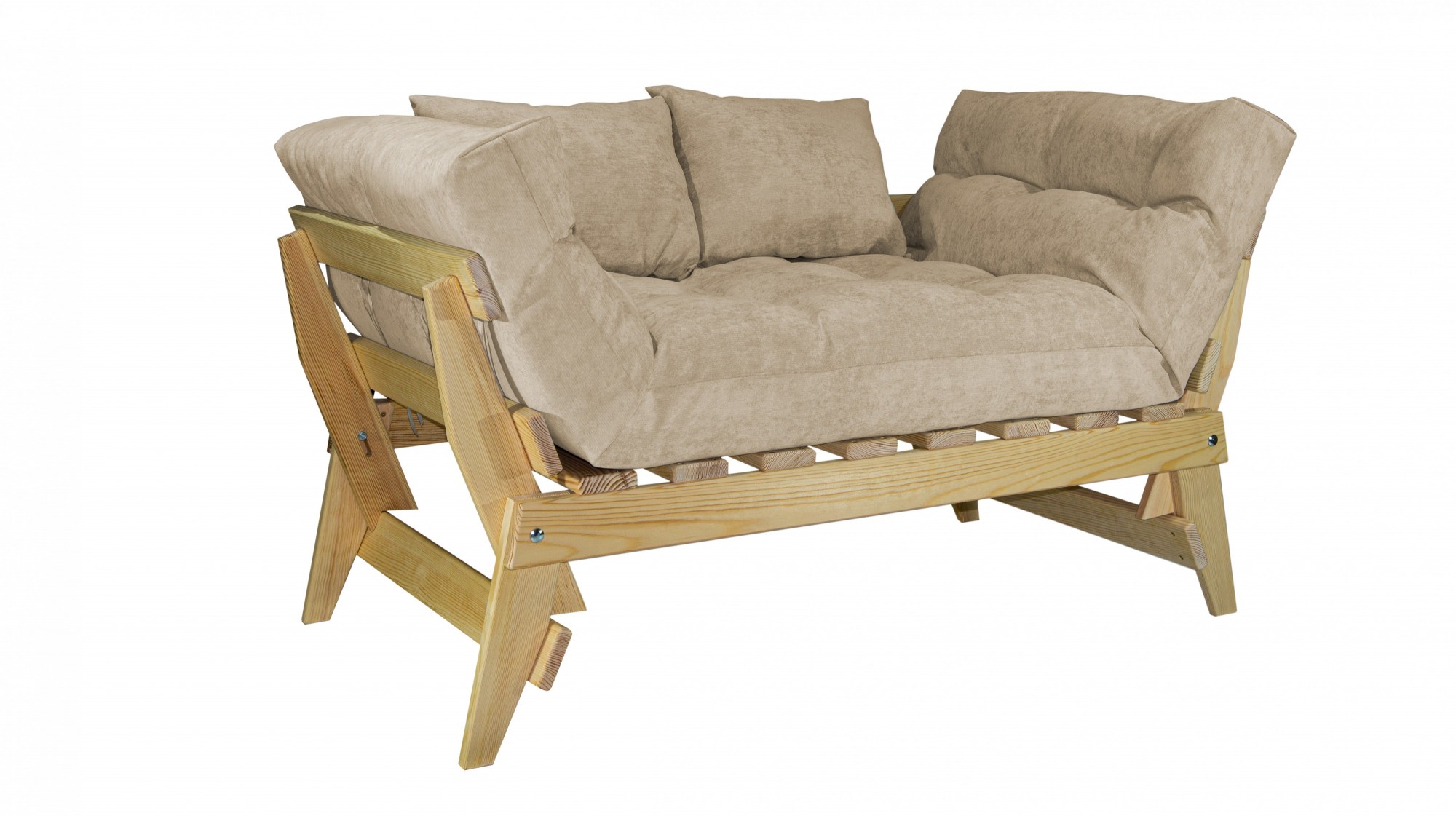 

Диван футон раскладной Futon Art Чайка Бежевый SG-00-BE-#02